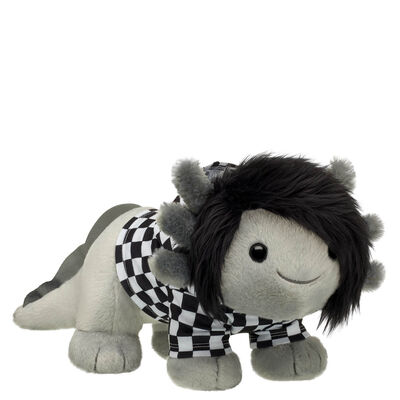 Emo Axolotl Soft Toy Check Hoodie Gift Set